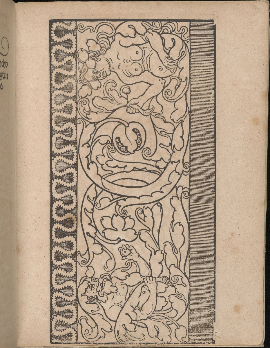 Ein new Modelbuch..., title page (verso) by Johann Schönsperger, book, 1524