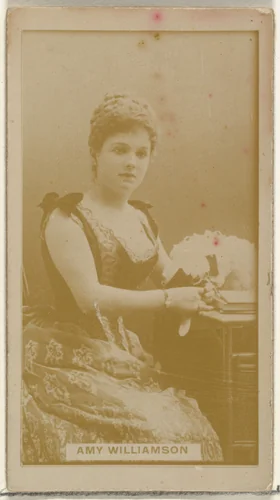Amy Williamson, from the Actors and Actresses series (N145-8) issued by Duke Sons & Co. to promote Duke Cigarettes by W. Duke, Sons & Co., photograph, 1890-1895