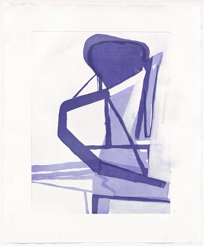 O & N (working proof 10) by Amy Sillman, print, 2007