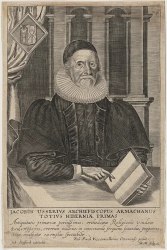 James Ussher, Archbishop of Armagh by William Marshall, print, 1569-1677