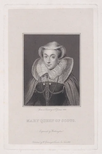 Mary, Queen of Scots by William Pickering, print, 1822