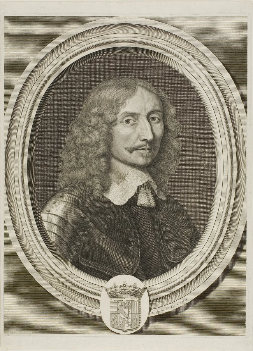 Portrait of Henri de Lorraine, Duke of Mouy by Robert Nanteuil, print, 1651