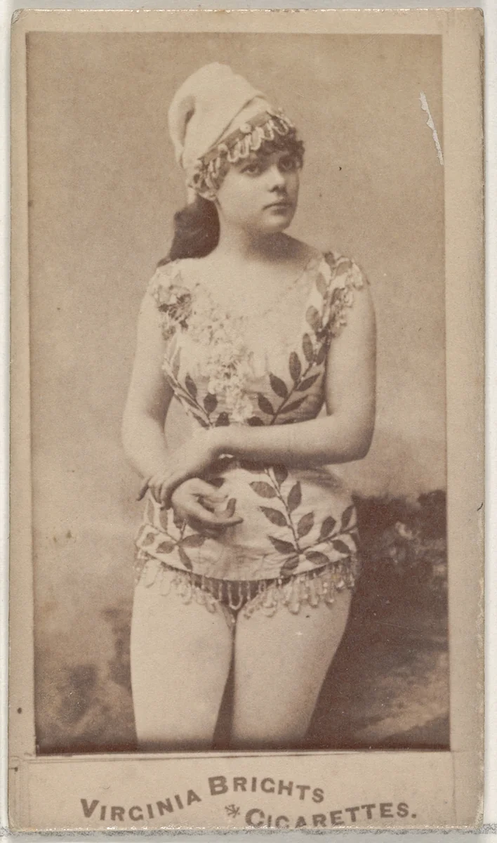 From the Actors and Actresses series (N45, Type 5) for Virginia Brights Cigarettes by Allen & Ginter, photograph, 1885-1891