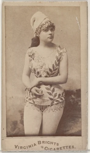 From the Actors and Actresses series (N45, Type 5) for Virginia Brights Cigarettes by Allen & Ginter, photograph, 1885-1891
