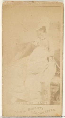 Geraldine Ulmer, from the Actors and Actresses series (N45, Type 1) for Virginia Brights Cigarettes by Allen & Ginter, photograph, 1885-1891