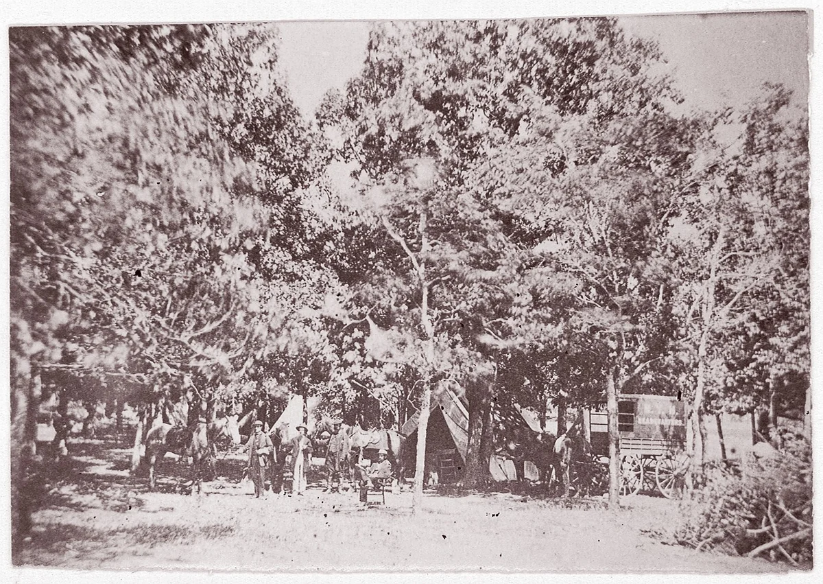 New York Herald Headquarters by Timothy O'Sullivan, photograph, 1863