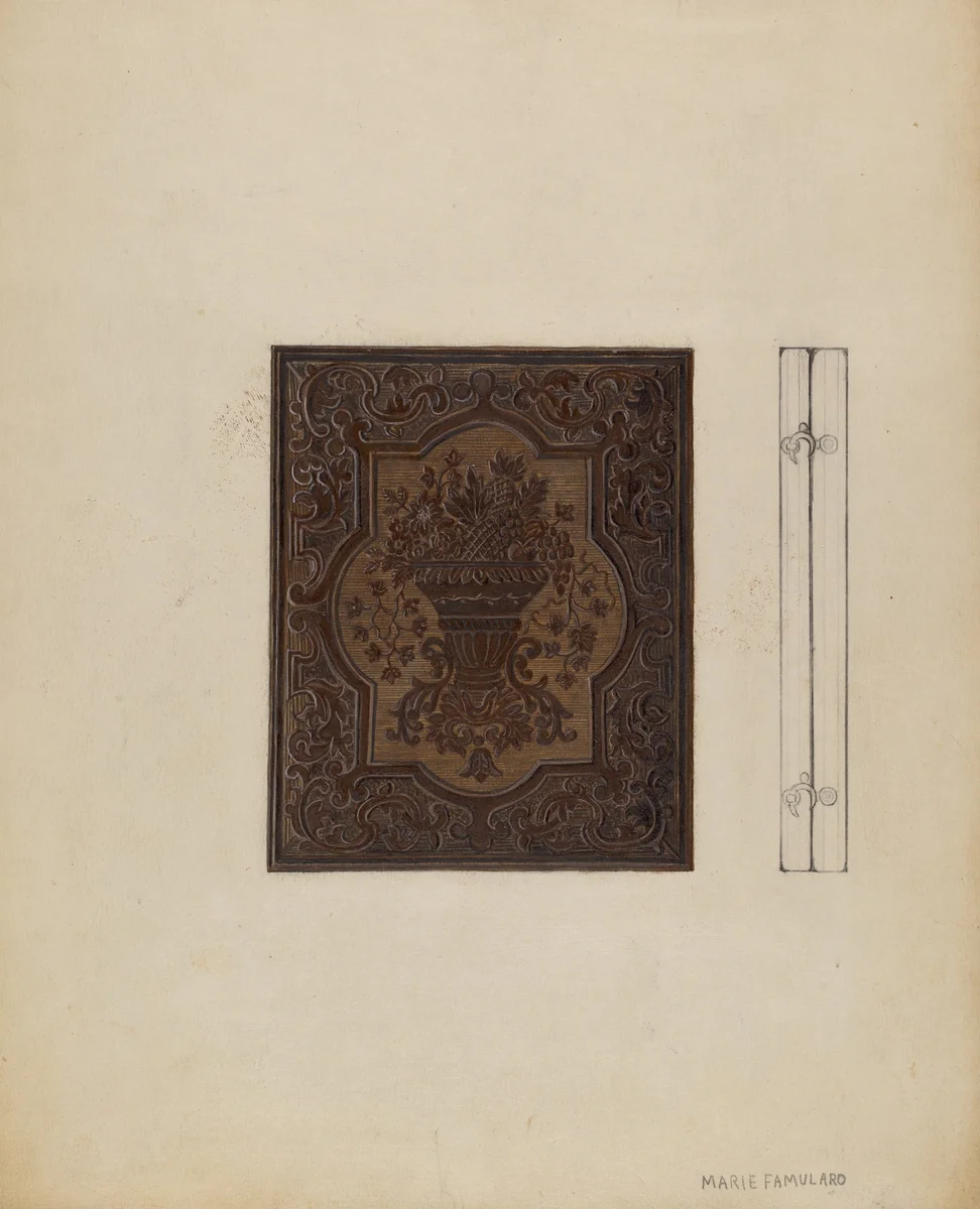 Portrait Case by Marie Famularo, index of american design, 1935-1942