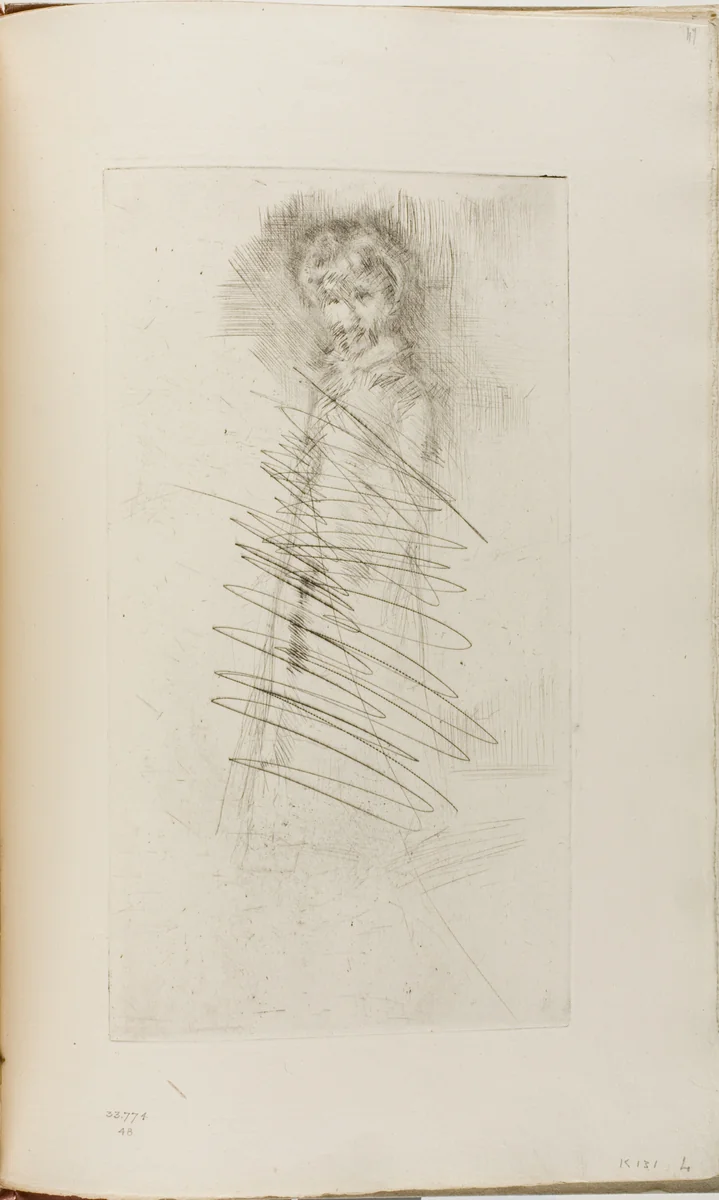Girl Standing by James McNeill Whistler, print, 1875