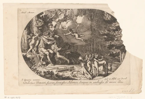 Ontvoering van Helena by anonymous, print, 1628-1682