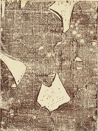 Three Heads (Drei Köpfe) by Christian Rohlfs, print, 1912