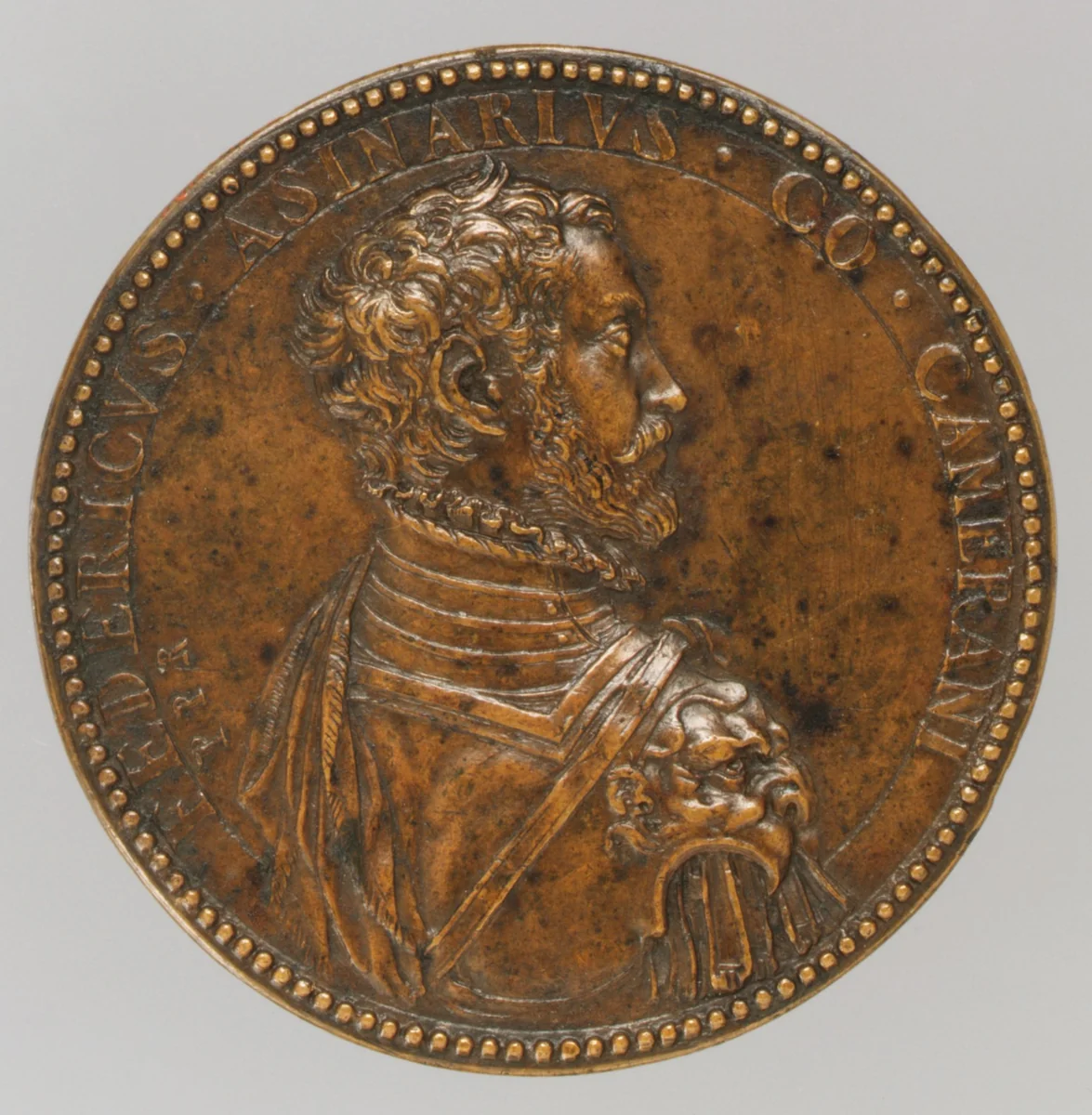 Federigo Asinari, Count of Camerano (1527–1575) by Pietro Paolo Galeotti, metalwork, 1545-1580