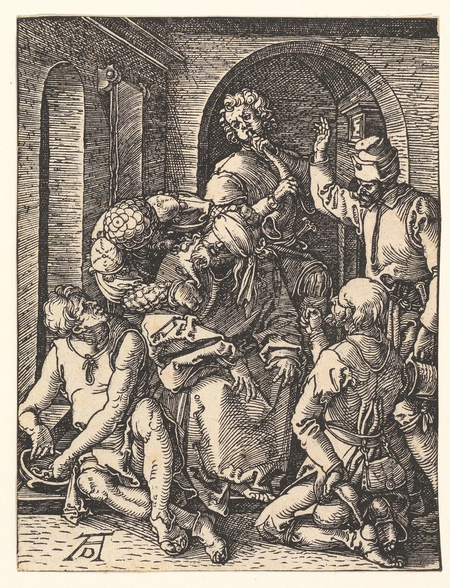 The Mocking of Christ, from "The Small Passion" by Albrecht Dürer, print, 1508-1509