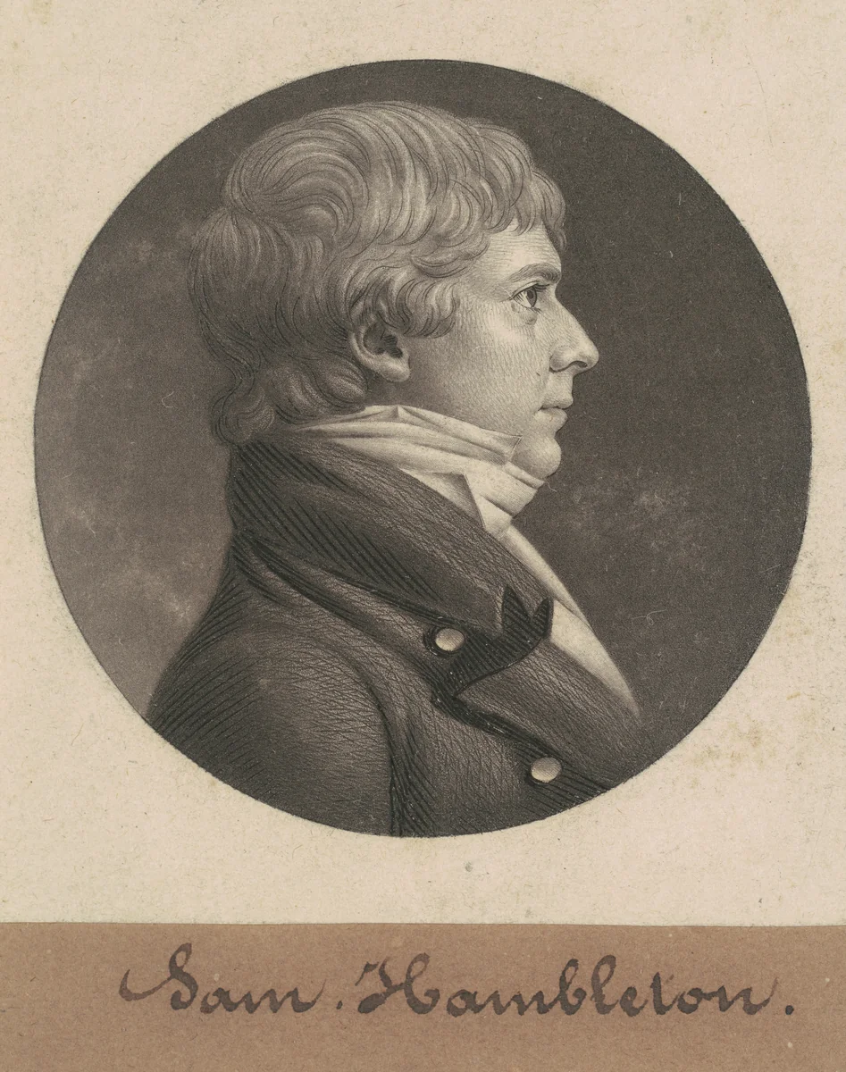 Samuel Hambleton by Charles B. J. Févret de Saint-Mémin, print, 1806