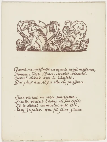 Headpiece (folio 54) from Les Amours (The Loves) by Émile Bernard, illustrated book, 1915