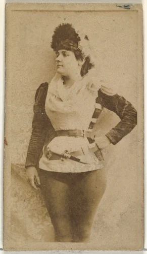 [Actress standing with hand on hip], from the Actors and Actresses series (N145-8) issued by Duke Sons & Co. to promote Duke Cigarettes by W. Duke, Sons & Co., photograph, 1890-1895