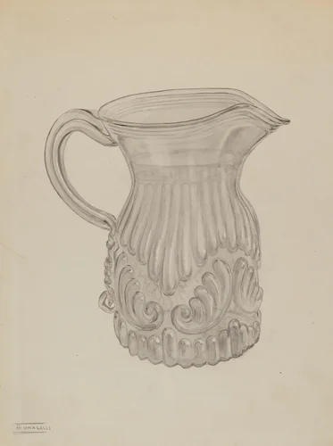 Pitcher by Frank Fumagalli, index of american design, 1937