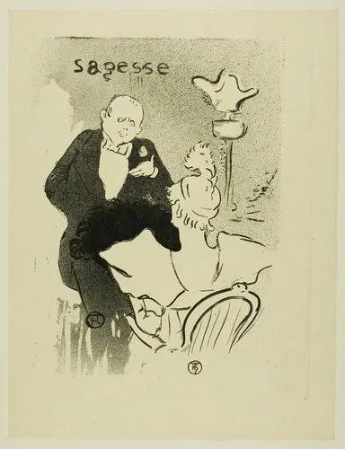 Wisdom by Henri de Toulouse-Lautrec, print, 1893