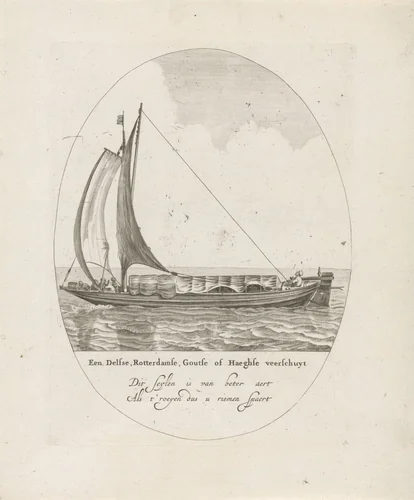 Veerschuit by Dirk Eversen Lons, print, 1609-1686