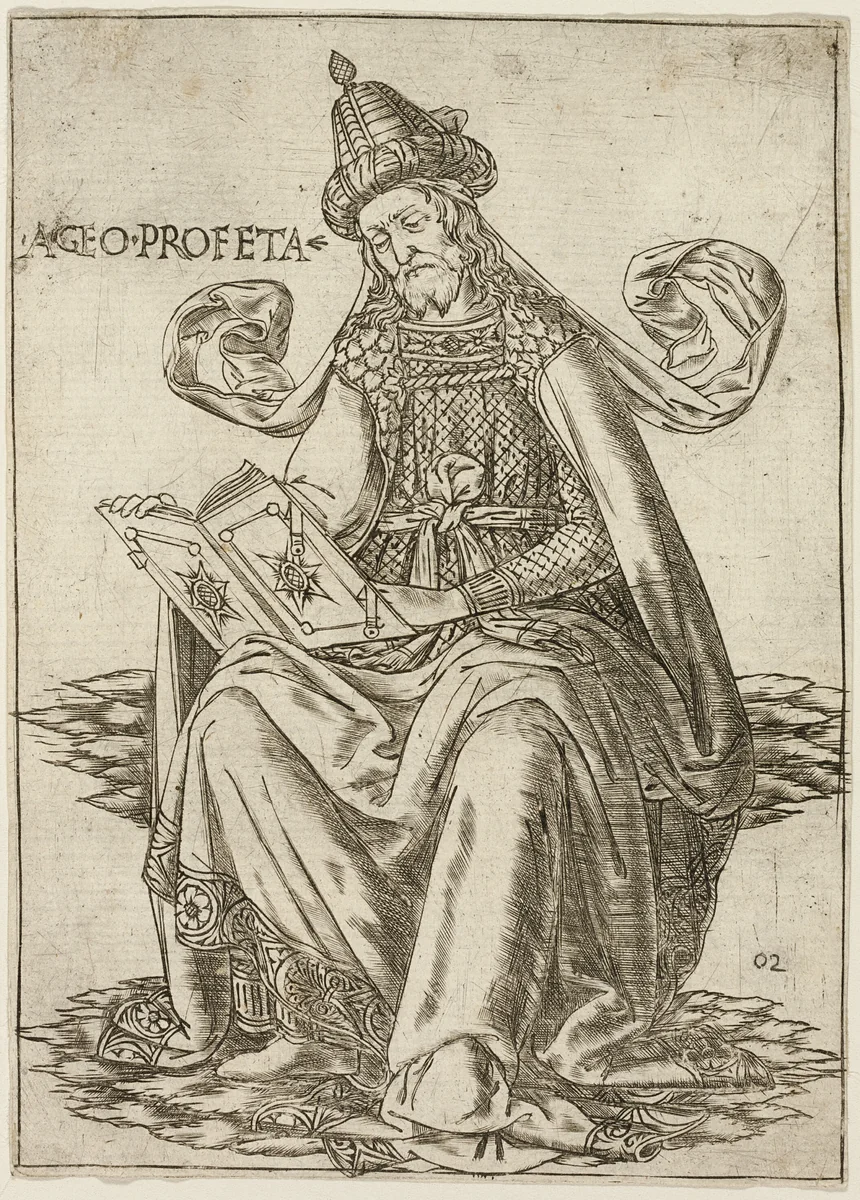 Prophet Haggai by Baccio Baldini, print, 1465-1475