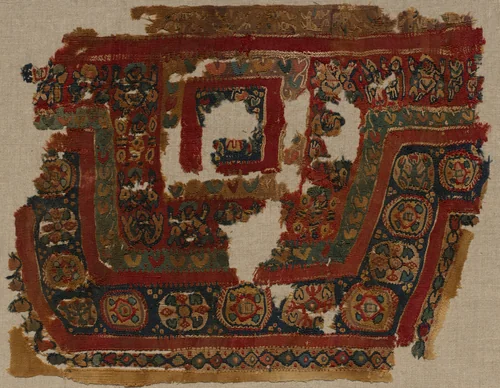 Fragment, Part of the Neck Ornament of a Tunic by Unknown, textile, 400-699