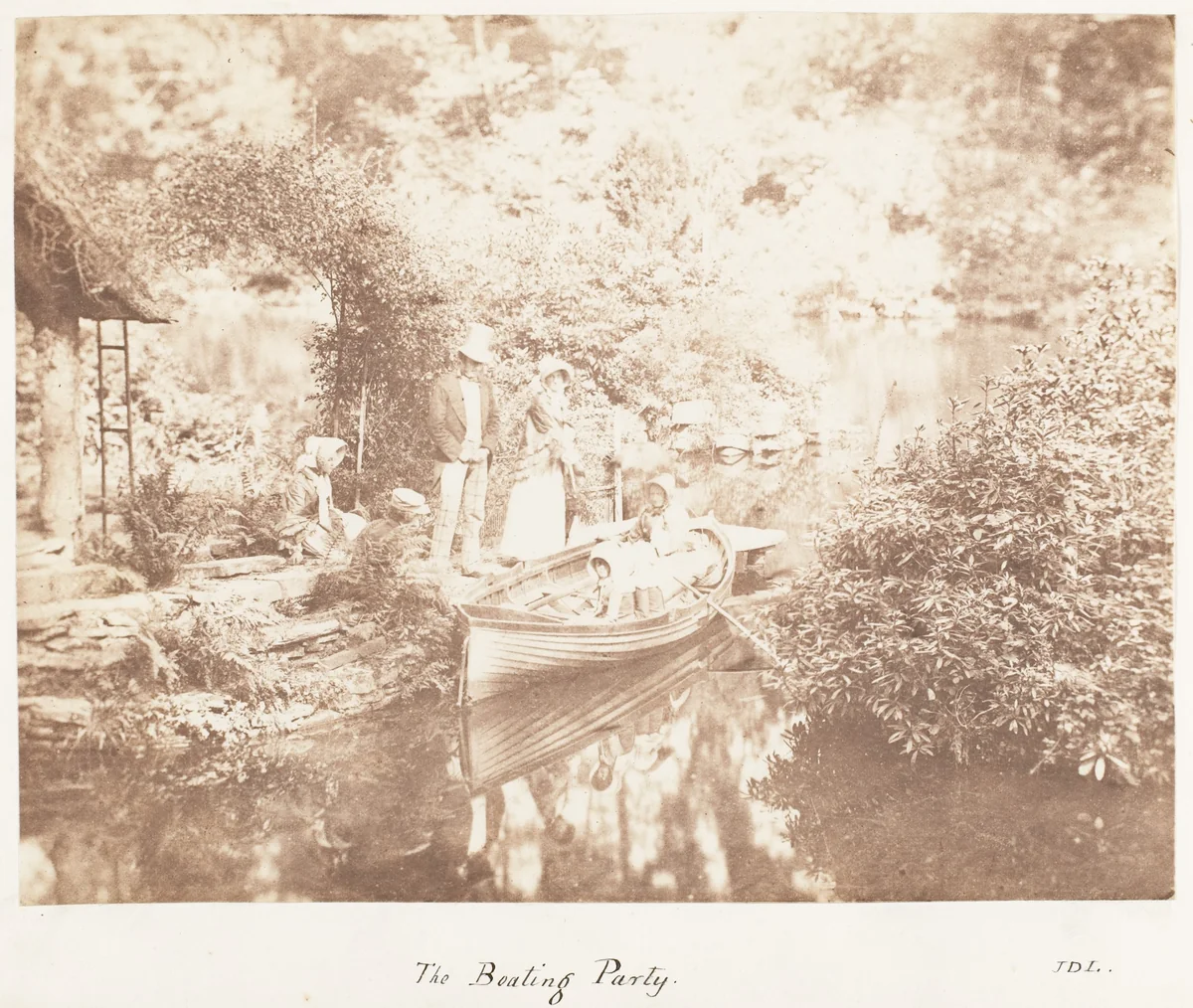The Boating Party by John Dillwyn Llewelyn, photograph, 1853-1856