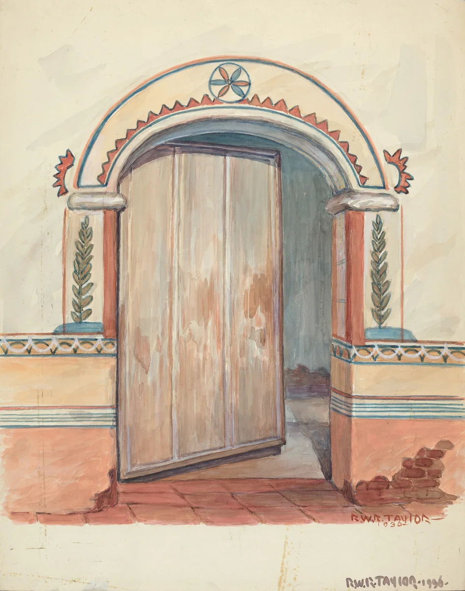 Wall Painting by Robert W.R. Taylor, index of american design, 1936