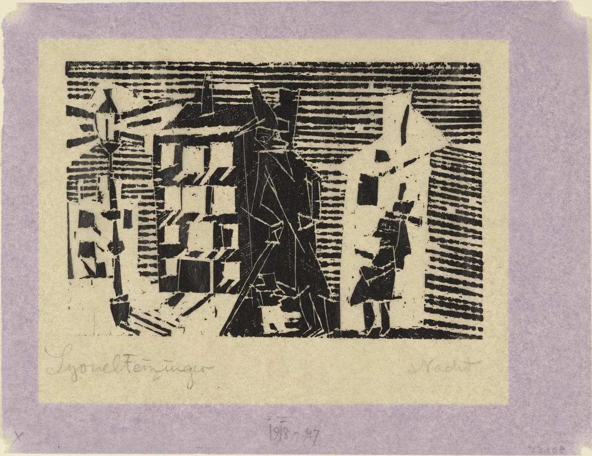 Night (Nacht) by Lyonel Feininger, print, 1918