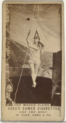 Card Number 364, Maggie Claire, from the Actors and Actresses series (N145-5) issued by Duke Sons & Co. to promote Cameo Cigarettes by W. Duke, Sons & Co., photograph, 1880-1889