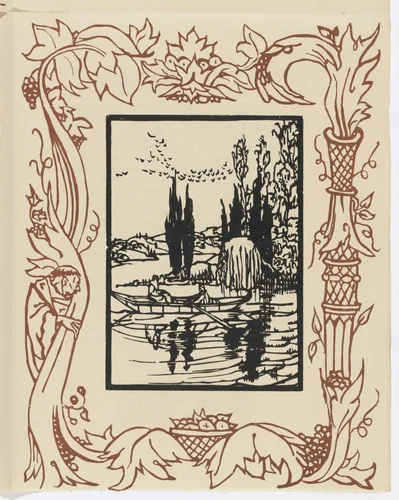 Plate (page 51) from Les Petites Fleurs de St. François (The Little Flowers of St. Francis) by Émile Bernard, illustrated book, 1928