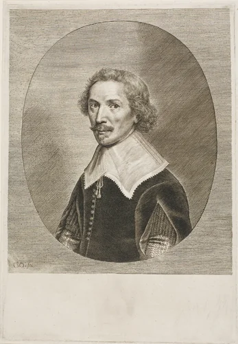 Portrait by Chrispyn van den Queboorn, print, 1624-1652