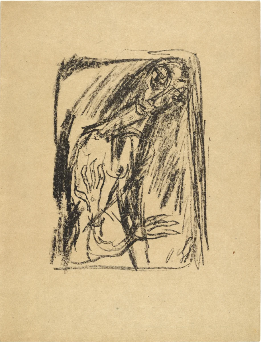 Transience (Vergänglichkeit) (plate, loose leaf) from the periodical Das Kunstblatt, vol. 2, no. 5 (May 1918) by Otto Gleichmann, print, 1918