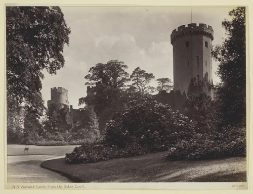 Warwick Castle, from the Outer Court by Francis Bedford, photograph, 1860-1894