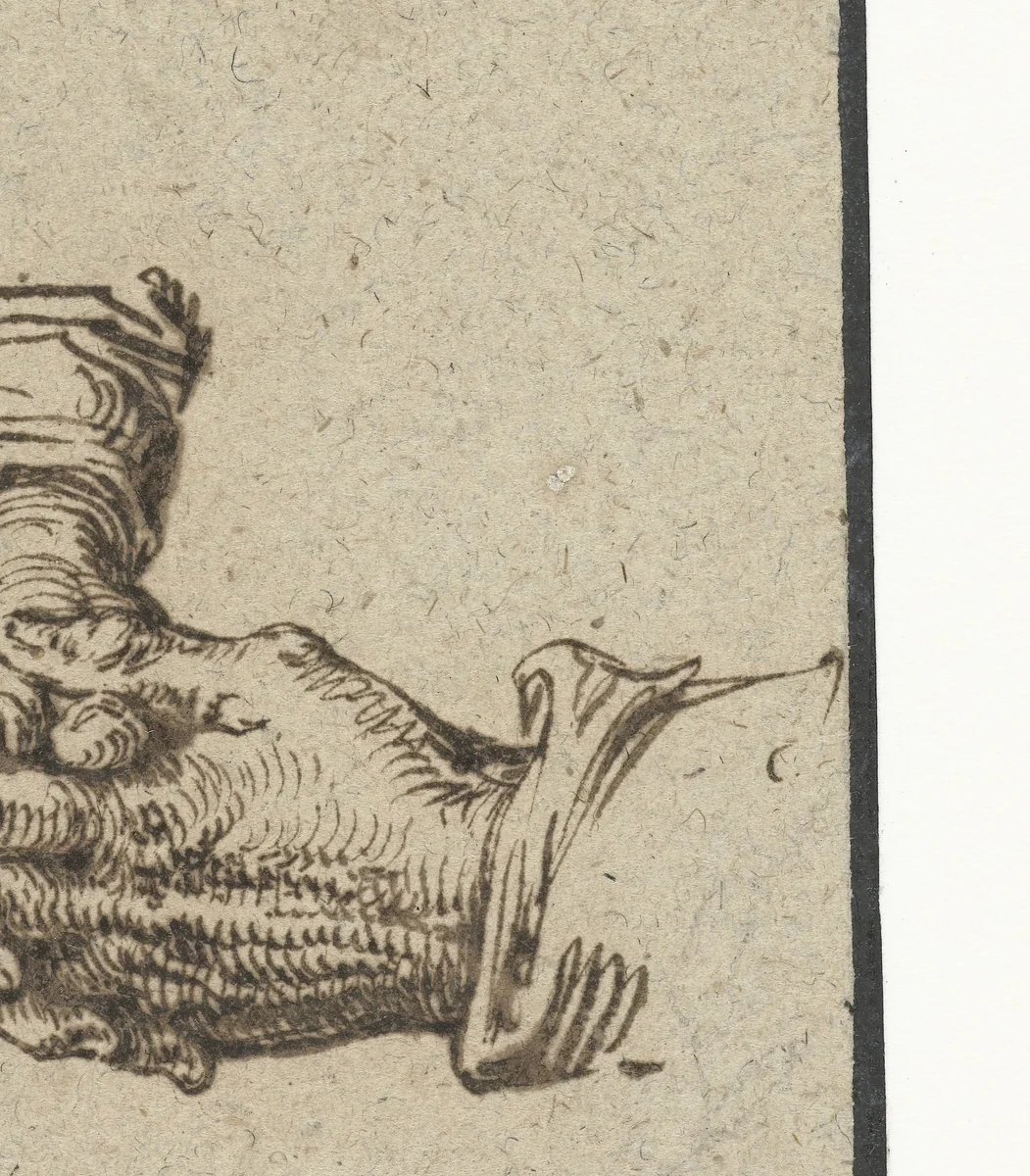 Twee gevouwen handen by Jacques de Gheyn, drawing, 1575-1625