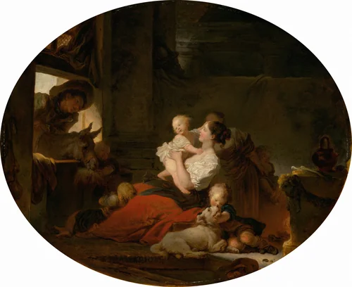 The Happy Family by Jean Honoré Fragonard, painting, 1775