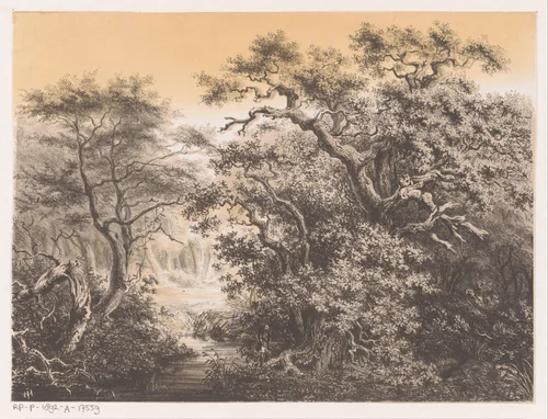 Landschap met balling by Willem Jacob Hofdijk, print, 1849-1859