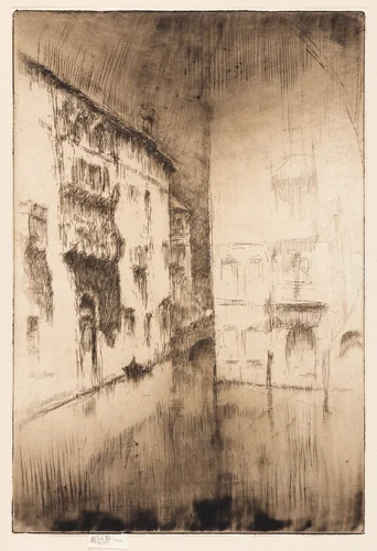 Nocturne: Palaces by James McNeill Whistler, print, 1879-1880