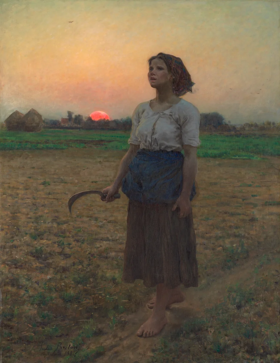 The Song of the Lark by Jules Breton, painting, 1884