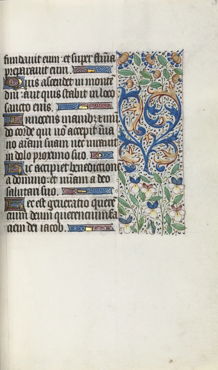 Book of Hours (Use of Rouen): fol. 34r by Master of the Geneva Latini, book, 1465-1475