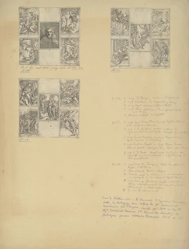 The Obsequies of Agostino Carracci: Third Plate by Guido Reni, print, 1603