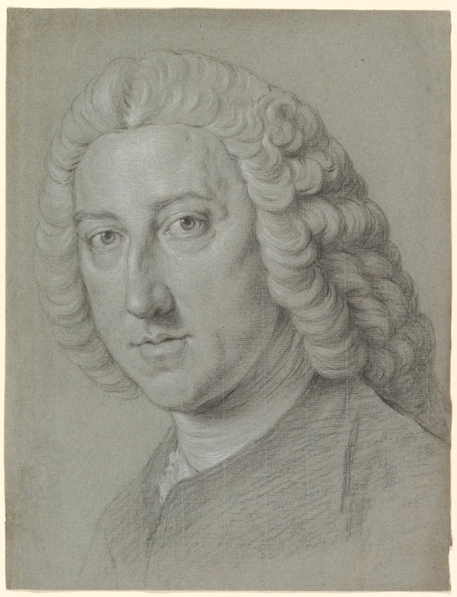 William Pitt the Elder by William Hoare, drawing, 1749-1759
