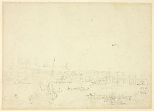 Study for View of Westminster Hall and Bridge, from Microcosm of London by Augustus Charles Pugin
Thomas Rowlandson, drawing, 1807-1810