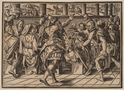 The Martyrdom of Saint James (?) by Christoph Murer, print, 1558-1614