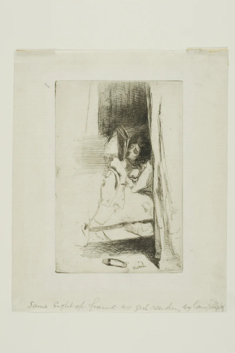 The Slipper by James McNeill Whistler, print, 1859