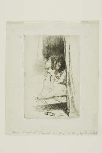 The Slipper by James McNeill Whistler, print, 1859