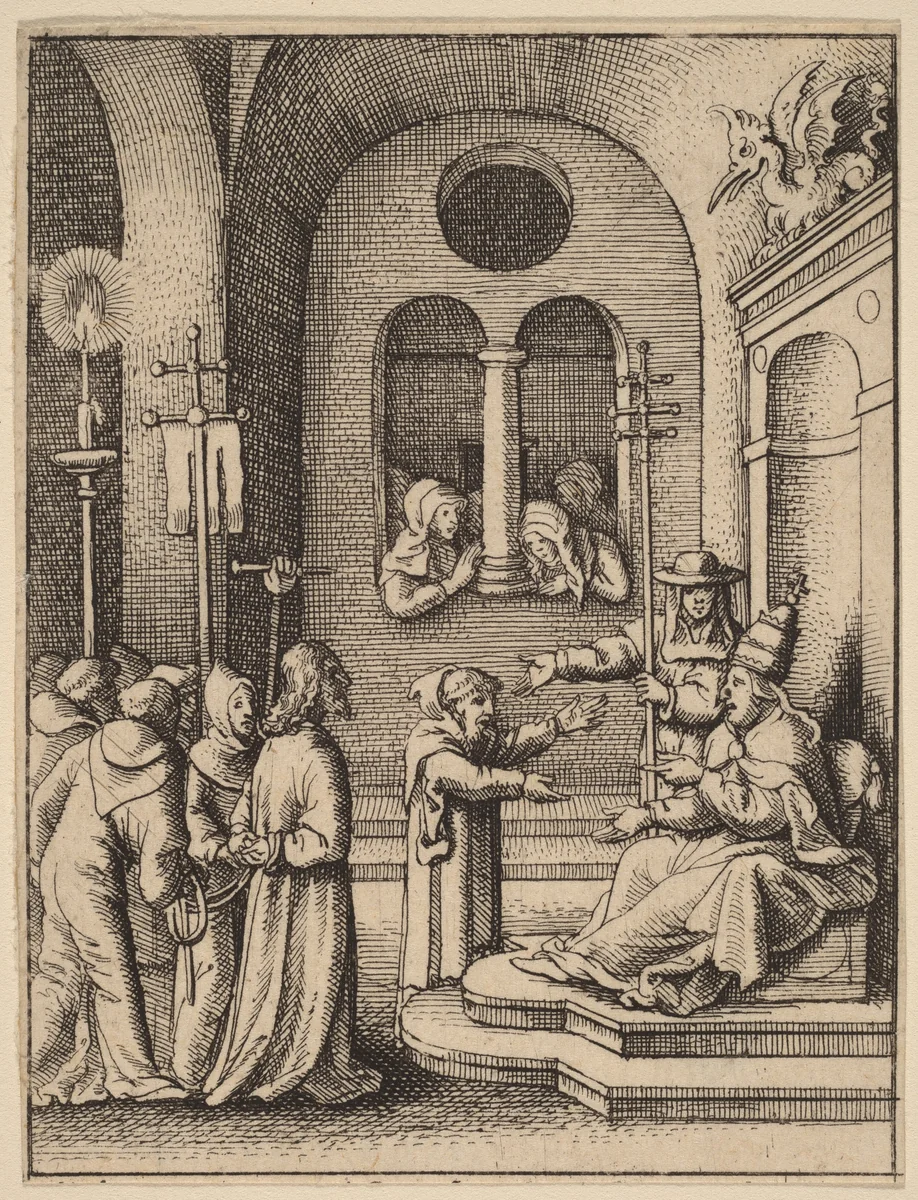 Jesus again before Caiaphas by Wenceslaus Hollar
Hans Holbein the younger, print, 1607-1677