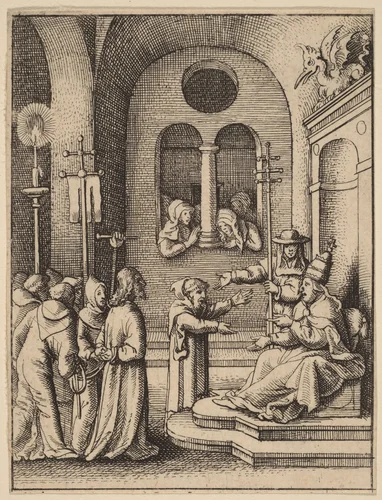 Jesus again before Caiaphas by Wenceslaus Hollar
Hans Holbein the younger, print, 1607-1677