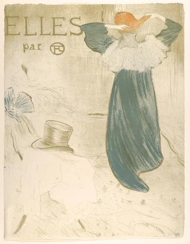 Elles (portfolio cover) by Henri de Toulouse-Lautrec, print, 1896