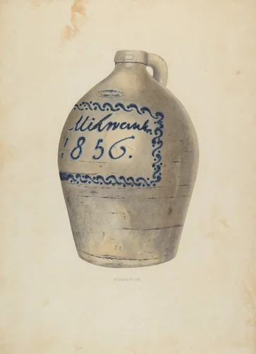 Jug by William Frank, index of american design, 1937