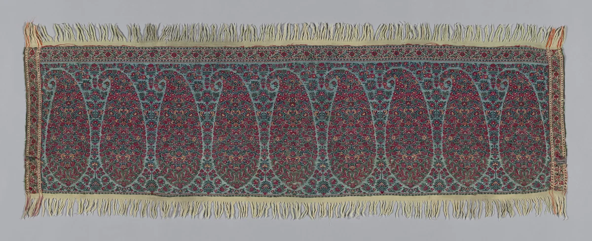 Shawl Border Fragment by India, textile, 1815-1820