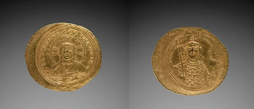 Nomisma with Constantine IX Monomachus by Unknown, metalwork, 1042-1055